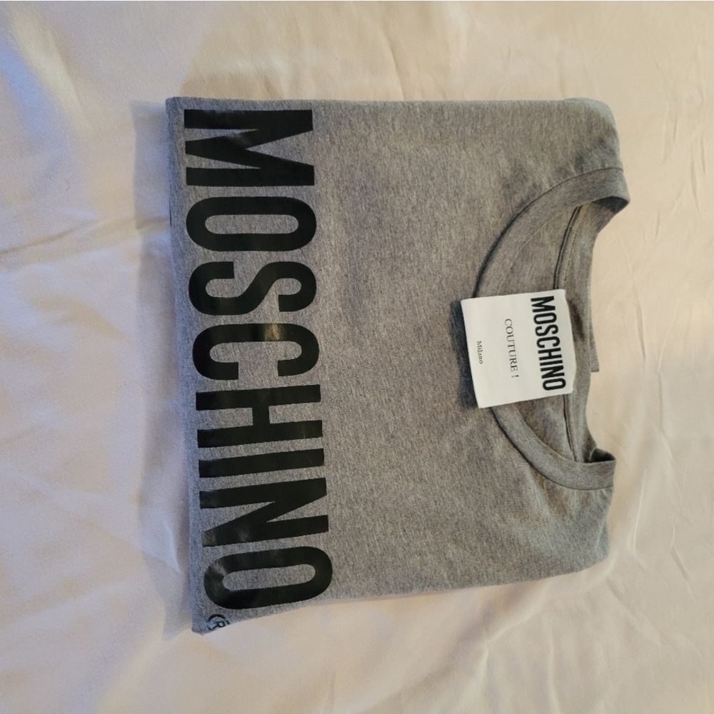 Moschino Gray Short Sleeve Tee